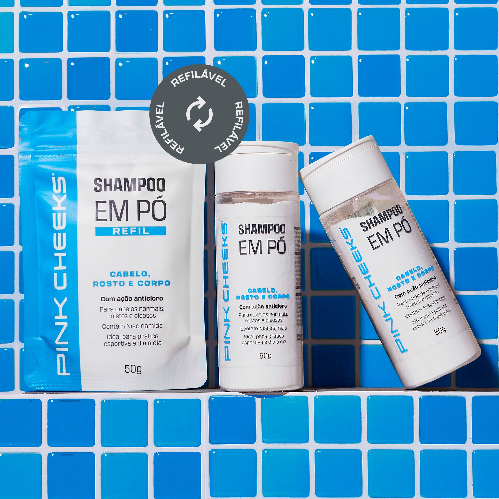 Shampoo em Pó 3 em 1 - Refil 50g