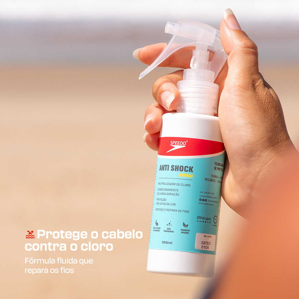 Leave-in Anti Shock Swim Speedo Spray 120ml