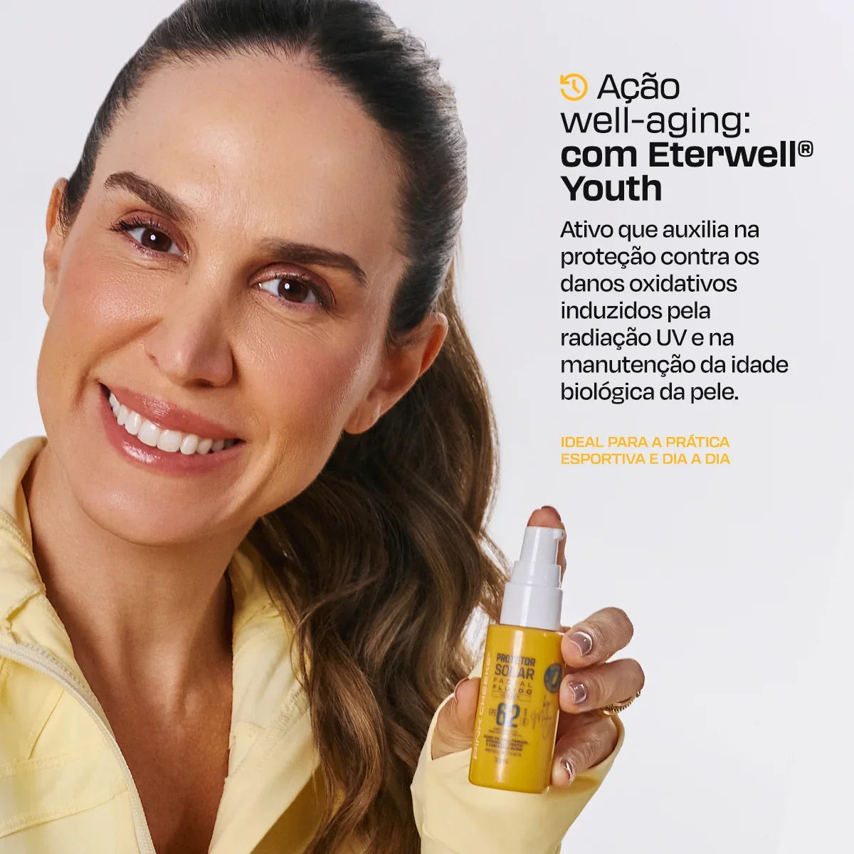 PROTETOR SOLAR FACIAL FLUIDO FPS62 FPUVA36 30ML - TINT 15